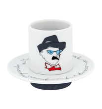 Load image into Gallery viewer, Vista Alegre Heteronimos Coffee Cups & Saucers, Set of 4