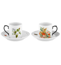 Load image into Gallery viewer, Vista Alegre Petites Histoires Coffee Cup and Saucer, Set of 2