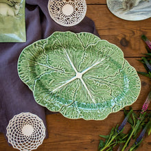 Load image into Gallery viewer, Bordallo Pinheiro Cabbage 15" Oval Platter
