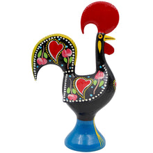 Load image into Gallery viewer, Traditional Hand-Painted Portuguese Good Luck Rooster Metal Figurine, 10"