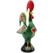 Load image into Gallery viewer, Traditional Hand-Painted Portuguese Good Luck Rooster Metal Figurine, 10"