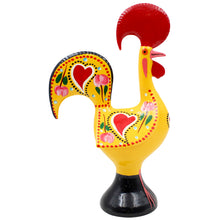 Load image into Gallery viewer, Traditional Hand-Painted Portuguese Good Luck Rooster Metal Figurine, 10"