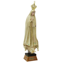 Load image into Gallery viewer, 9.5" Our Lady Of Fatima Virgin Mary Beige Religious Statue, #1033V