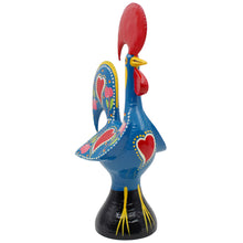 Load image into Gallery viewer, Traditional Hand-Painted Portuguese Good Luck Rooster Metal Figurine, 11.25"