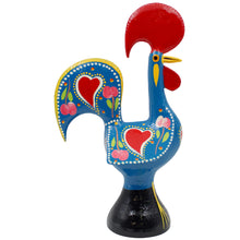 Load image into Gallery viewer, Traditional Hand-Painted Portuguese Good Luck Rooster Metal Figurine, 11.25"
