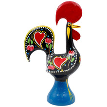 Load image into Gallery viewer, Traditional Hand-Painted Portuguese Good Luck Rooster Metal Figurine, 11.25"