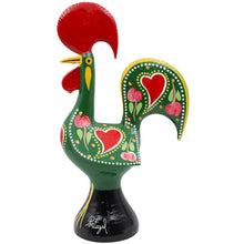 Load image into Gallery viewer, Traditional Hand-Painted Portuguese Good Luck Rooster Metal Figurine, 11.25"