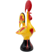 Load image into Gallery viewer, Traditional Hand-Painted Portuguese Good Luck Rooster Metal Figurine, 11.25"