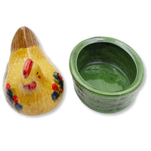 Load image into Gallery viewer, Hand-Painted Ceramic Hen Covered Dish – Decorative Chicken Design, Made in Portugal
