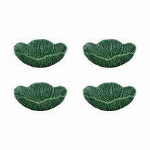 Load image into Gallery viewer, Bordallo Pinheiro Cabbage 13 oz. Bowl, Set of 4