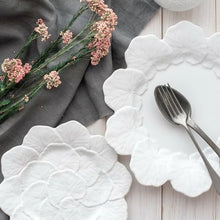 Load image into Gallery viewer, Bordallo Pinheiro Geranium White Charger Plate, Set of 2