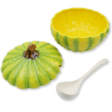 Load image into Gallery viewer, Hand-Painted Large Pumpkin Tureen with Ladle - Made in Portugal