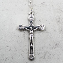 Load image into Gallery viewer, Our Lady of Fatima Rosary with Emerald Green Beads, Medallion, and Case