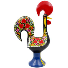 Load image into Gallery viewer, Traditional Hand-Painted Portuguese Good Luck Rooster Metal Figurine, 14"