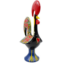 Load image into Gallery viewer, Traditional Hand-Painted Portuguese Good Luck Rooster Metal Figurine, 14"