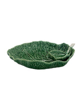 Load image into Gallery viewer, Bordallo Pinheiro Cabbage 13" Chip and Dip Platter