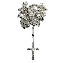Load image into Gallery viewer, Our Lady of Fatima Made in Portugal Small Silver Plated Beads Rosary