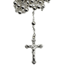 Load image into Gallery viewer, Our Lady of Fatima Made in Portugal Small Silver Plated Beads Rosary
