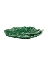 Load image into Gallery viewer, Bordallo Pinheiro Cabbage 8" Chip and Dip Platter