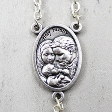 Load image into Gallery viewer, St. Joseph Rosary with Light Blue Beads, Medallion, and Case