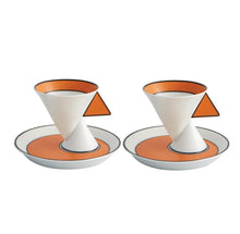 Load image into Gallery viewer, Vista Alegre Jazz Coffee Cup and Saucer, Set of 2