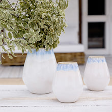 Load image into Gallery viewer, Costa Nova Brisa 8" Ria Blue Oval Vase