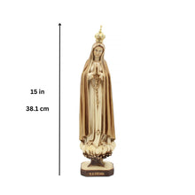 Load image into Gallery viewer, 15" Pilgrim Our Lady Of Fatima Statue Made in Portugal #660D