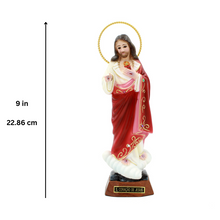 Load image into Gallery viewer, 9" Sacred Heart of Jesus Religious Statue Made in Portugal
