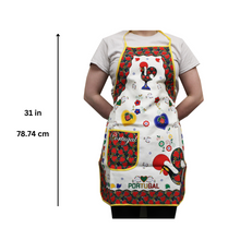 Load image into Gallery viewer, 100% Cotton Traditional Portuguese Rooster Kitchen Apron - Various Colors