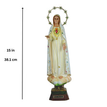 Load image into Gallery viewer, Hand-Painted Immaculate Sacred Heart of Mary Religious Statue