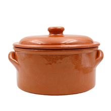 Load image into Gallery viewer, João Vale Handmade Traditional Portuguese Pottery Clay Terracotta Cazuela Cooking Pot with Lid