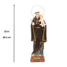 Load image into Gallery viewer, 15" Saint Anthony Religious Statue Made in Portugal
