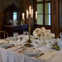 Load image into Gallery viewer, Costa Nova Resonance White Gold Dinner Plate Set