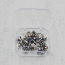 Load image into Gallery viewer, Our Lady of Fatima Rosary with Iridescent Glass Beads and Case