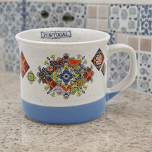 Load image into Gallery viewer, Portugal Tile Azulejo White and Blue 6 oz. Ceramic Mug
