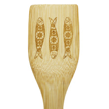 Load image into Gallery viewer, Portuguese Sardine Design Wooden Utensil Set - Spoon and Spatula