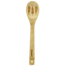 Load image into Gallery viewer, Portuguese Sardine Design Wooden Utensil Set - Spoon and Spatula