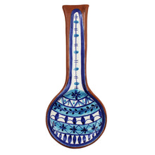 Load image into Gallery viewer, Hand-painted Portuguese Pottery Clay Terracotta Spoon Rest