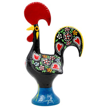 Load image into Gallery viewer, Traditional Hand-Painted Portuguese Good Luck Rooster Metal Figurine, 5.5"