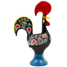 Load image into Gallery viewer, Traditional Hand-Painted Portuguese Good Luck Rooster Metal Figurine, 5.5"