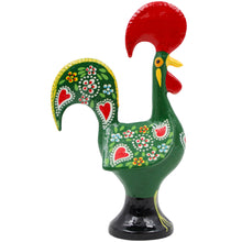 Load image into Gallery viewer, Traditional Hand-Painted Portuguese Good Luck Rooster Metal Figurine, 5.5"