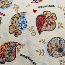 Load image into Gallery viewer, Traditional Portuguese Icons Table Runner - Decorative Cotton Blend