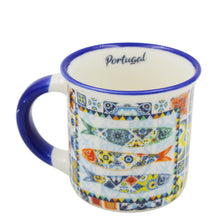Load image into Gallery viewer, Set of Three Classic Portuguese Azulejo Ceramic Espresso Cups