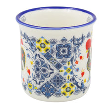 Load image into Gallery viewer, Portuguese Rooster Azulejo Ceramic Espresso Cup, 3 oz.