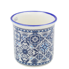 Load image into Gallery viewer, Traditional Portuguese Azulejo Blue & White Pattern Ceramic Espresso Cup