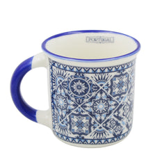 Load image into Gallery viewer, Traditional Portuguese Azulejo Blue & White Pattern Ceramic Espresso Cup