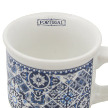 Load image into Gallery viewer, Portuguese Blue Tile Azulejo Ceramic Espresso Cup, 2.5 oz.