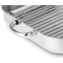 Load image into Gallery viewer, Silampos Europa Stainless Steel Roasting/Baking Tray with Griddle