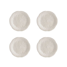 Load image into Gallery viewer, Bordallo Pinheiro Cabbage Beige Dessert Plate, Set of 4