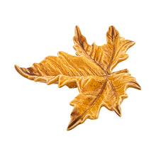 Load image into Gallery viewer, Bordallo Pinheiro Gudrun Small Amber Sycamore Leaf